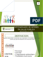 Enfermedades de interés en salud pública