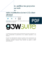 G3WSuite Publica Tus Proyectos de QGIS en Web