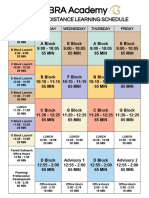 LIBRA Academy: 2020 - 2021 Distance Learning Schedule