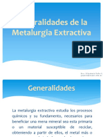 1.2 Conceptos Generales de La Metalurgia Extractiva