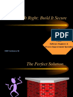Build It Right Build It Secure - Cert Presentation (1999)