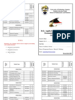 B.Sc. Applied Statistics Module Selection Guide - Social - Economic Statistics - 2020-21 AY