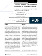 Nibição DE Lodo Biológico Anaeróbio POR Constituintes DE Efluente DE Laboratório DE Controle DE Poluição