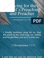 Pray For Gospel Preaching and Preacher