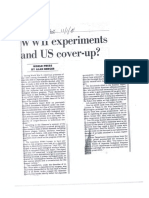 WWII US cover-up of Japanese human experiments