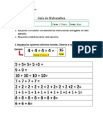 Guía de Matemática - Suma Iterada 4° Básico