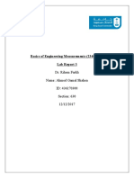 Basics of Engineering Measurements (2340AGE) Lab Report 3