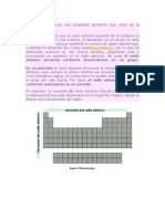 RADIO ATOMICO Potencial de Ionizacion ELECTRONEGATIVIDAD