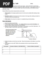 Lung Capacity Lab: Part A: Vital Capacity