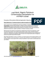 Delta Remediation Ogoniland Nigeria Petroleum Contamination Remediation Methods
