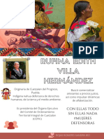 Cartel Rufina Edith Villa Hernández