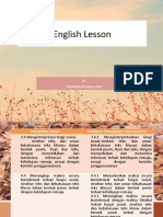 English Lesson: by Syaninta Kusuma Aini