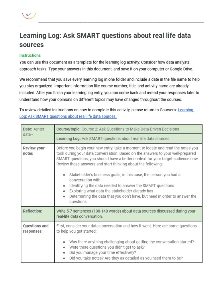 SMART Data Questions Guide | PDF | Data | Computing