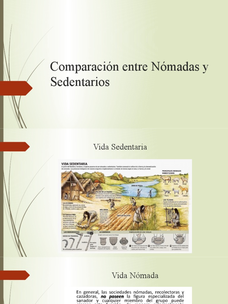 Comparación Entre Nómadas y Sedentarios | PDF