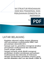 Perbedaan Struktur Pendanaan Perusahan Multinasional Dan Perusahaan Domestik