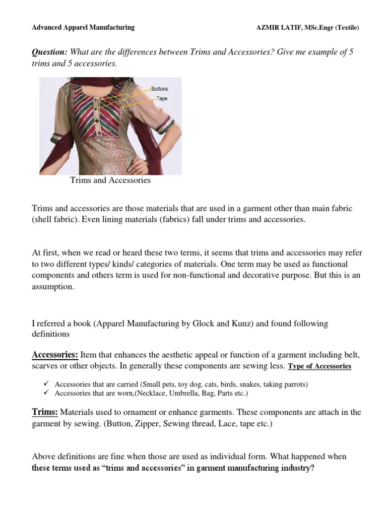 Trims and 5 Accessories. Question What Are The Differences Between