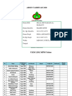 Absen Tarbiyah 2020