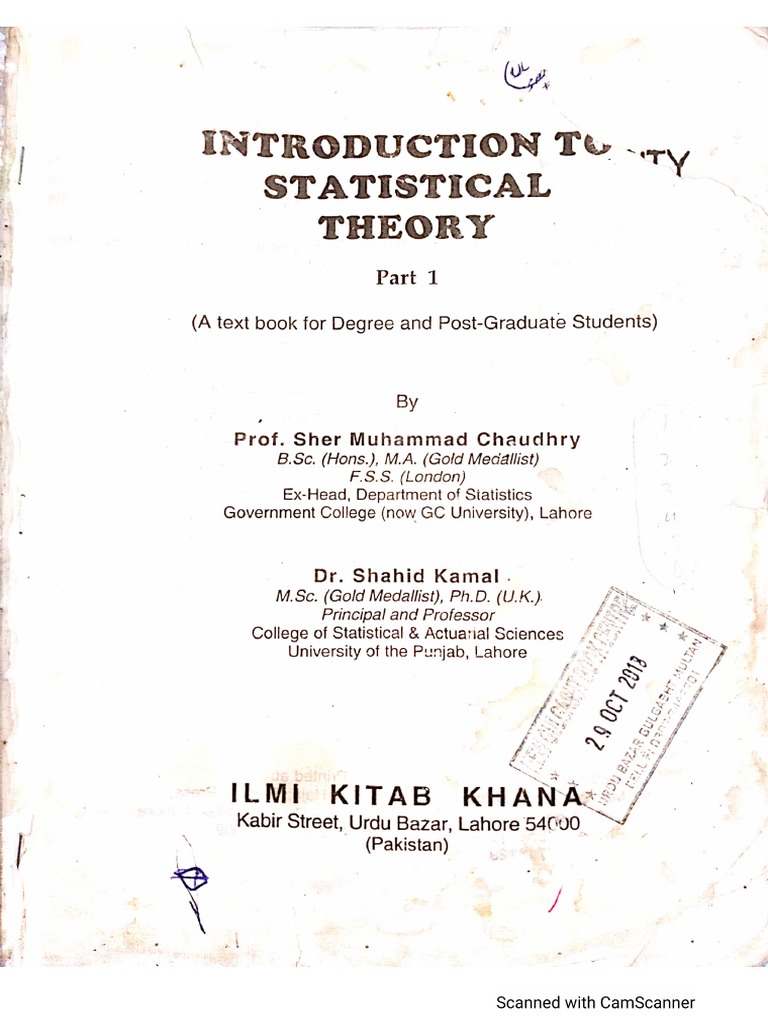 Statistics 5 | PDF