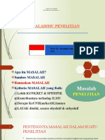 MASALAH DALAM PENELITIAN-1