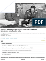 Rascher, El Monstruoso Médico Nazi