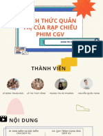 Cách Thức Quản Trị Dịch Vụ Của Rạp Chiếu Phim CGV