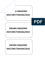 Awang Anggono 0437/SBY/TARUNA/2018
