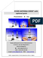 Foldable Lecher Antenna Cereb® With Optional Point: Presentation & Use