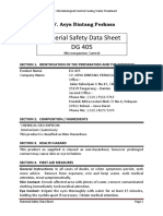 MSDS Microorganism DG 405