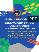 Buku Program Mesyuarat Pibg SK Kampung Baru Bintlu