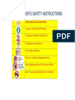 Driver's Safety Instructions