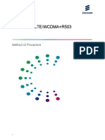 Mixedmode LTE/WCDMA+R503: Method of Procedure