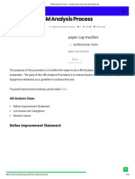 4M Analysis Process