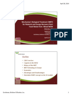 Mechanical-Biological Treatment (MBT) For Material and Energy Recovery From Food Waste From Mixed MSW