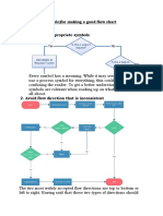 Guidelines (Principle) For Making A Good Flow Chart 1. The Use of Appropriate Symbols