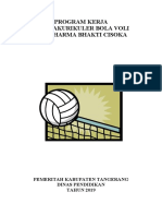 Program Kerja Ekskul Bola Voli SMP