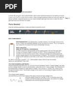 Circuit 1C: Photoresistor: Parts Needed