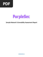 Sample Network Vulnerability Assessment Report: Sales@purplesec - Us