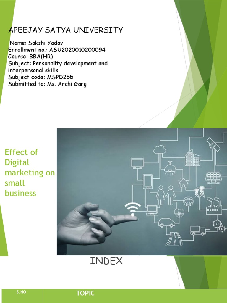Impact of Digital Marketing on Small Businesses | PDF | Digital ...