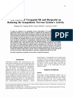 The Effects of Verapamil SR and Bisoprolol On Reducing The Sympathetic Nervous System's Activit