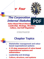 Chapter Four: The Corporation and Internal Stakeholders