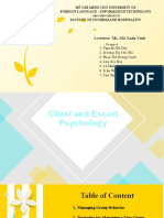 Client and Escort Psychology - Group 4 - Class 3