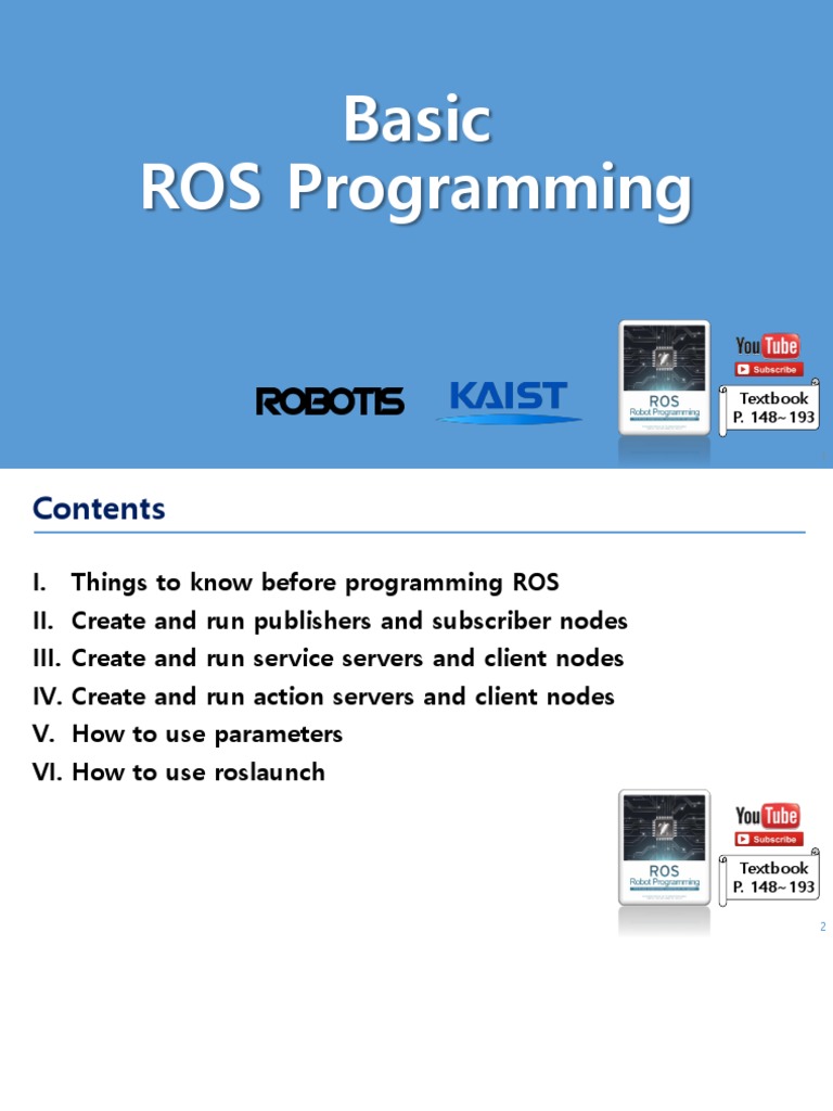 07 Basic ROS Programming | PDF | Parameter (Computer Programming ...