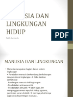 MANUSIA DAN LINGKUNGAN HIDUP