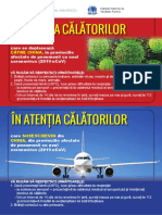 Poster Noul Coronavirus Aeroport