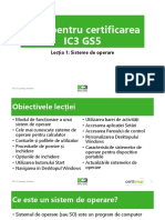 Lectia 1 - Sisteme de Operare