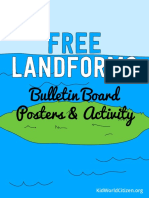 Landforms: Bulletin Board Posters & Activity