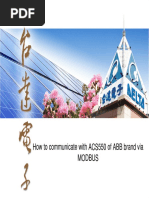 Delta's Products Communicate With ACS550