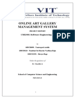 Online Art Gallery Management System: CSE3001-Software Engineering