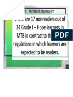 LAHUG ES - FOCUSED PROBLEM STATEMENT