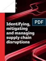 Identifying, Mitigating and Managing Supply Chain Disruptions